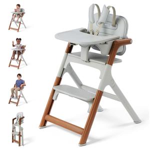 SYNCFUN Foldable Baby High Chair, Convertible Chair for Babies and Toddlers