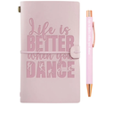 InnoBeta Dance Gifts for Girls 8-12, Dance Gifts for Women, Teacher Journal Notebook with Pen and Pen clip 7.87 x 4.7 Cover, 4 x 7.5 Pages (Inches)