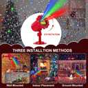 Treela Red Laser LED Light Projector Outdoor Star Projection LED Projector with Remote Waterproof Decorative Light for Garden Yard Party(Red Green Blue Color,Star)