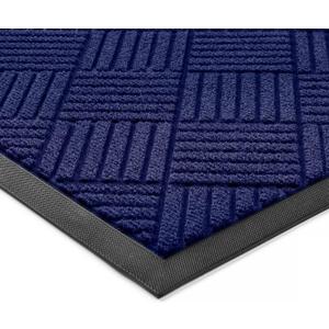 100pointONE Front Door Mat, Heavy Duty Indoor Outdoor Doormat, 72" x 36" Low Profile Outdoor Mats for Home Entrance, Stain and Fade Resistant Welcome Mat Ideal for High Traffic Area, Diamond Blue
