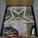 Christmas Decoration Lights, Outdoor Christmas String Light 320 LED 11.5 Ft Waterfall Tree Lights with Big Star Topper 8 Light Modes for Xmas New Year Holiday Garden Yard Indoor Outdoor Decor (Plastic-Multicolored)