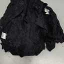 OYOANGLE Women's 12 Pack Lace Panties Set Sexy Low Rise Brief Cheeky Lingerie Underwear (Black)