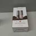 Salt and Pepper Grinder Set- Automatic Battery Pepper Mill Shakers Gifts for Men Dad, Adjustable Coarseness Upgraded Larger Capacity with Led Kitchen Essentials for New Home Housewarming (Stainless Steel)