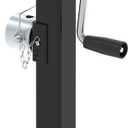 8000LBS Pipe Mount Tongue Jack, 15" Lift, Heavy Duty Swivel Jack with Drop Leg, Weld On Jack for RV, Boat, and Utility Trailers