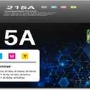 (With Chip) Compatible 215A Toner Cartridges 4 Pack Replacement for HP 215A 215X Cartridges W2310A W2311A W2312A W2313A Use with Color Pro MFP M183fw M182nw M182n M155a M155nw Printer (BK/C/M/Y)