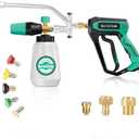 Short Pressure Washer Spray Gun, High Pressure Water Gun (Quick Connect Bundle -1)