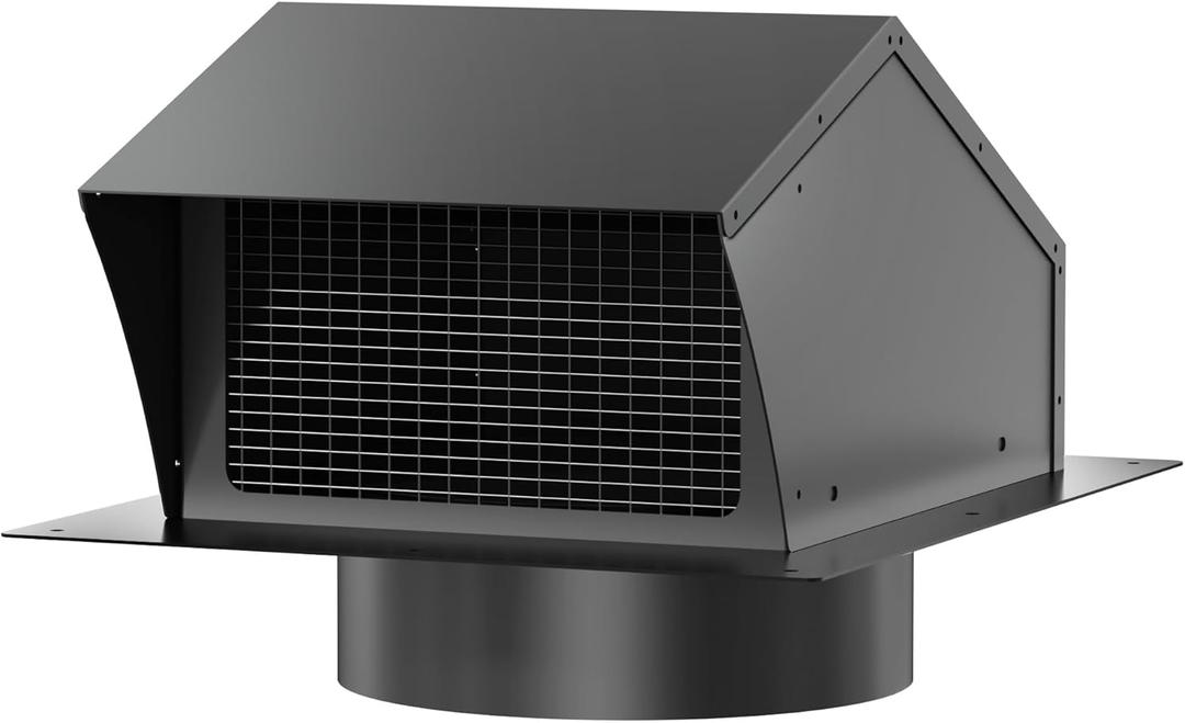 Roof Vent Cap 8 Inch Removable Roof Vent Dryer Vent Cap Attic Vent Cap with Damper