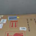 VooBang Wide Arched Wall Mirror, 31 x 32 inch Arch Bathroom Mirror, Wall Mounted Vanity Mirror with Arch Metal Frame, Modern Bathroom Vanity Mirror for Bedroom, Living Room, Hanging or Leaning, Black