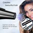 Professional Hair Dryer Blow Dryer Negative Ions 3500W Powerful Fast Drying Low Noise Long Cord Quick Dryer with Nozzle and Diffuser Hair Blow Dryer with 2 Speed and 3 Heat Settings