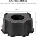 RTS Home Accents 55-Gallon Rain Barrel Stand, Made from 100% Recycled Material, Black