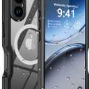 for iPhone 16 Case Waterproof, [Shockproof] [Dustproof] [IP68 Waterproof] Full-Body Hard Case Built-in [Lens Screen Protection] for Diving Case (Black, for iPhone 16 6.1in) | Waterproof, Shockproof, Dustproof, IP68 Waterproof, Full-Body, Hard Case