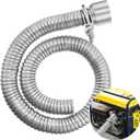 MorningRo 1 Set Generator Exhaust Extension Silencer Kit Universal Generator Muffler Silencer Kit 1 Inch Steel Exhaust Extension 3 Foot Length for Efficient Noise Reduction and Safe Exhaust Design