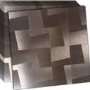 weimeisc 10-Sheet Peel and Stick Backsplash Tile, Self-Adhesive Aluminum 3D Wall Panels, Wall Sticker Metal Mosaic for Kitchen, Living Room, Bedroom (Copper)