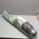 Artificial Fiddle Leaf Fig Tree with White Planter and Black Pebble, 6 FT Faux Ficus Lyrata with Thick Trunk and Emerald Leaves, Fake Ficus Tree for Hotel, Shop, Modern Home Indoor Decoration