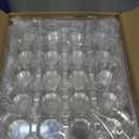 NPLUX 24 Count Cupcake Containers 10 Pack Cupcake Holders with Detachable Tall Dome Lids Clear Plastic Stackable Cupcake Boxes for 240 Cupcakes, BPA Free, Standard Size