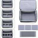 Trunab Medicine Storage and Organizer Bag Empty, Pill Bottle Organizer with Portable Small Pouch, Home First Aid Box for Emergency Medication, Supplements or Medical Kits (Bag Only)(Patent Design)