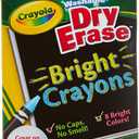 Crayola Dry-Erase Bright Crayons, 8 count