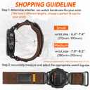 Compatible With Garmin Watch Band, Super Rugged Nylon Sports Strap With Woven Loop Design, For Fenix/Forerunner/Approach/MARQ/Quatix/D2 Series Tough Replacement Band For Men