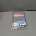 100 Pack Resealable Holographic Bags for Small Business, Iridescent Mylar Bags with Clear Front Smell Proof Foil Packing Pouches for Multipurpose Storage (5.5 X 7.9 inches)