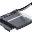 12 Inch Heavy Duty Paper Cutter, Guillotine Paper Cutter & Paper Trimmer, 12-16 Sheets Capacity Paper Cutting Board for Classroom, Crafting, Cardstock Gray