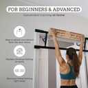 Doorway Hangboard Pull-Up Bar for Fingerboard, Rock Climbing, and Bouldering Training, No Drilling Required, Grip Strenth Training at Home