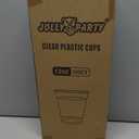 100 Pack 12 OZ Clear Plastic Cups, Cold Party Drinking Cups, Clear Disposable Cups Fruit/Ice Cream/Cupcake/Iced Cold Drinks