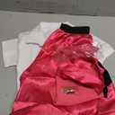 1950s Kids Poodle Skirt 50s Sock Hop Costume with Shirt Scarf Headband Earrings Glasses Socks (7-9 Years, Hot Pink)