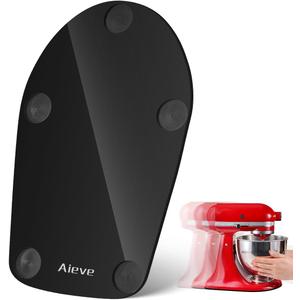 Aieve Upgrade Mixer Slider Mat for KitchenAid 4.5-5 QT Tilt-Head Stand Mixer, Acrylic Mixer Slider Tray Board with Felt Back for Kitchenaid Mixer Aceesories, Black