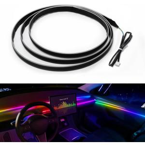Dreamcolor Acrylic Interior Car LED Strip Light 43-inch, which fit for dreamcolor Main Controller Module and Sub-Controller Module kit (not Including) of the LED LAMP APP