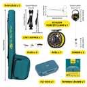 SF Fly Fishing Rod and Reel Combo Starter Kit for Beginners, 9' 8wt
