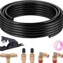 1/4" Air Line Service Kit for Air Bags Suspension Kit with Brass DOT Air Brake Fittings,1/4 DOT Air Fittings, 30 FT (9.1M) DOT Air Line PA Hose for Air Shock Line Kit Replacement Components
