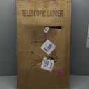 Telescoping Roof Ladder, Heavy-Duty Stainless Steel, with Anti-Slip Feet, 330 Lbs Load Capacity, Suitable for RVs, Roofs, and Multi-Scene Use