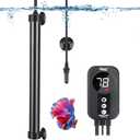 hygger Aquarium Heater 300W,Titanium Heater with Digital LED Controller and Temperature Probe,Submersible Fish Tank Heater with Temperature Calibration,for Saltwater & Freshwater Fish Tank 50-60Gallon