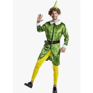 FantastCostumes Mens Christmas Elf Costume X-Mas Deluxe Adult Costumes, Large