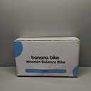 banana bike Toddler Wooden Balance Bike - No Pedals Tricycle - Puncture Proof Tires - Ergonomic and Durable - Smooth Grip Handles - Improves Coordination - Birthday Gift for Boys and Girls - Blue