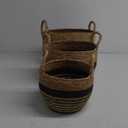 Baskets, Set of 3 for Home, Office, Dorm Room, Living Room, Bedroom, Bathroom, Nursery Storage and Organization (14x9x9in/12x9x8in/9x8x7in)