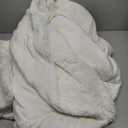 Bedsure Sherpa Fleece Throw Blanket Twin Size for Couch - Thick and Warm, Soft Fuzzy Plush Twin Blanket for Winter, Cream, 60x80 Inches