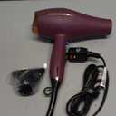 Infiniti PRO by CONAIR Hair Dryer, 1875W Blow Dryer with Diffuser and Concentrator Attachments, AC Motor with Ceramic Technology, 3 Heat & 2 Speed Settings, Plum
