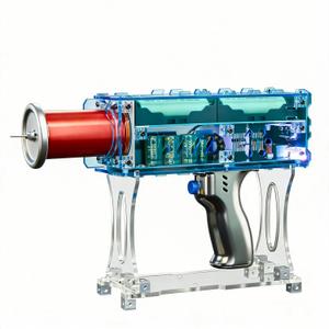 2025 Wireless Tesla Coil Gun Pro - 4th Gen Handheld Arc Generator, 10cm Adjustable Lightning, 2900mAh Rechargeable Battery, Safe Touch Mode for Science Education & Experiments, 11.02" x 2.36" x 6.50"