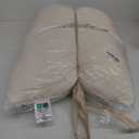 LOFE Organic Pillow with Pillowcase - 20x26 Youth Pillow with 100% Organic Cotton Shell, Adjustable Loft Organic Standard Plilow, Machine Washable, Soft, Perfect for Youth&Adults (Off White)