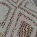 Pidada Hand Towels Set of 2 Diamond Pattern 100% Cotton Absorbent Soft Decorative Towel for Bathroom 13.4 x 29.5 Inch (Beige Brown)
