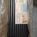 Clear Acrylic Dog Playpen Indoor, Puppy Cat Small Pet Play Pen, Pet Cat Playpen for Rabbits, Dog Fence Crate Kennel Whelping Cage (Black, 10 Panel)