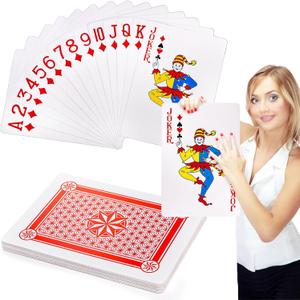 Yopay Large Playing Cards Jumbo, Giant Playing Cards Huge Game Cards for Casino Party Decorations, 10.5 Inches X 14.5 Inches Extra Large Deck of Playing Cards for Kids and Adults
