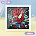3 x KOJEFCV Cartoon Diamond Art Painting Kits for Kids with Frame Ages 4-8-12