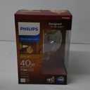 Philips 40W Equivalent Amber G63 Medium Dimmable LED Decorative Light Bulb - 1 Each