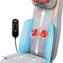 Shiatsu Neck and Back Massager with Heat,4D Kneading Back Massager for Pain Relief Deep Tissue,Back Massage for Chair, Adjustable Neck Massager with 20 Kneading Nodes,Gifts for Women Men