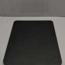 GuanQiao 360 Rotation Appliance Slider for Coffee Maker & Heavy Kitchen Appliance, Bamboo Rolling Tray for Kitchen Counter, Sliding Tray with Premium Wheels (Black, 15.7"13")