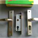 ARTIBETTER Door Handle Lock Stainless Steel Interior Panel Locking Heavy-Duty Front Door Easy Install Modern Security 4.72X 7.48 Inch
