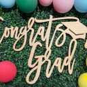 Class of 2026 Decorations,Congrats Grad Signs for Graduation Backdrop,Congrats Grad Backdrop, Grad Party Decor, Senior Sign 2026 Graduation Decorations