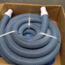3 Pcs Pool Vacuum Kit Manual Vacuum Head with 1-1/2" x 18ft Hoses and Skimmer Net Flexible Head with Side Brushes and Wheels, Maintenance Accessories for Above Ground Inground Pool Cleaning